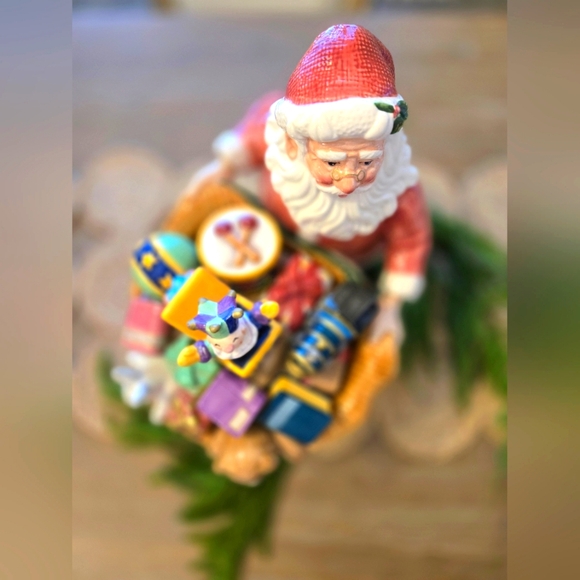 Fitz And Floyd Christmas Cookie Jar 🎅 🍪 - Picture 4 of 10